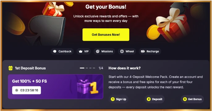 Kings.Game Casino bonus banner